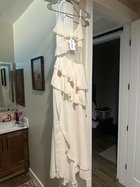 chinese dress ladies White Lace Maxi Dress | White Horse Princess